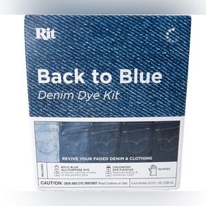 Rit Dye Back to Blue Kit – Includes Bold Blue All Purpose dye NEW